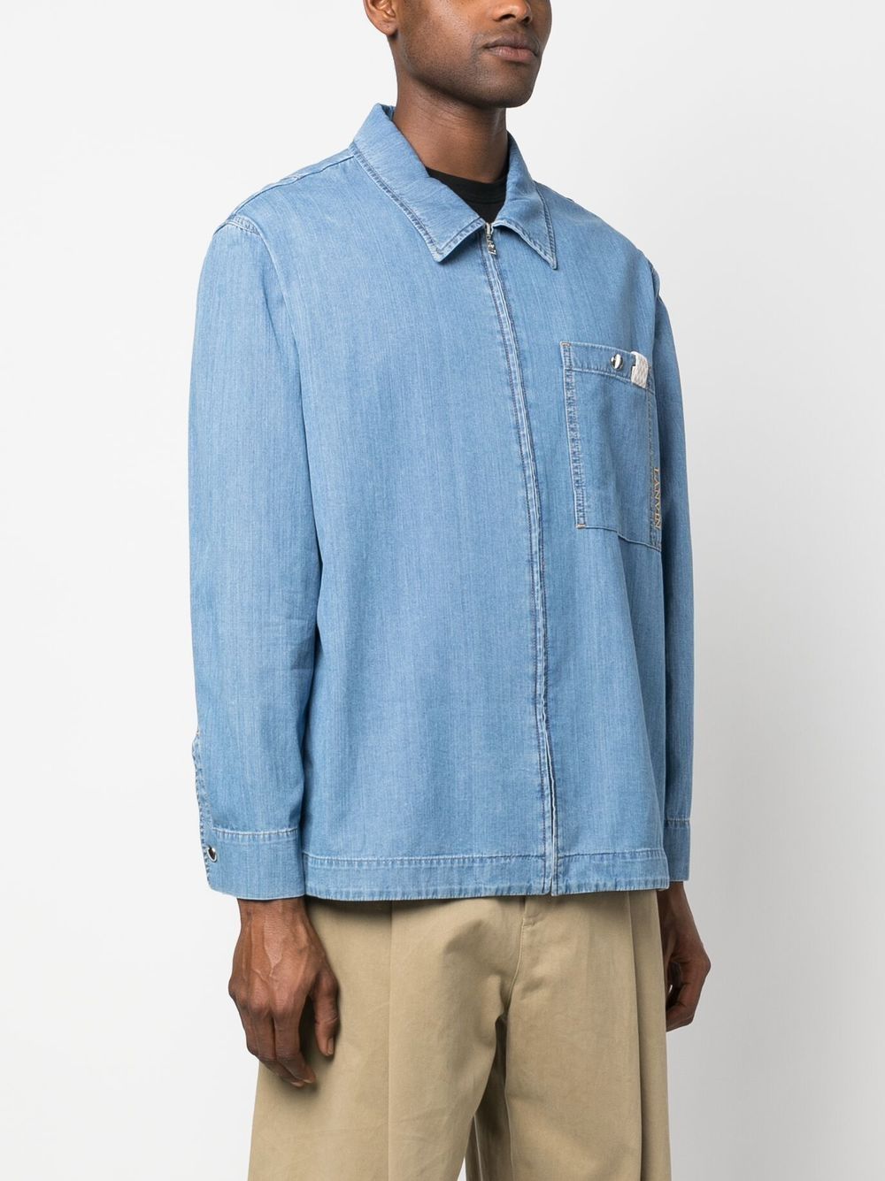 Lanvin Shirts Clear Blue image 4