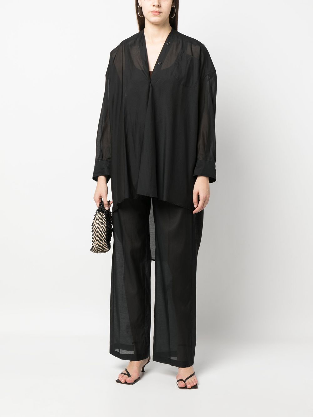 Erika Cavallini Semi-Couture Shirts Black image 4