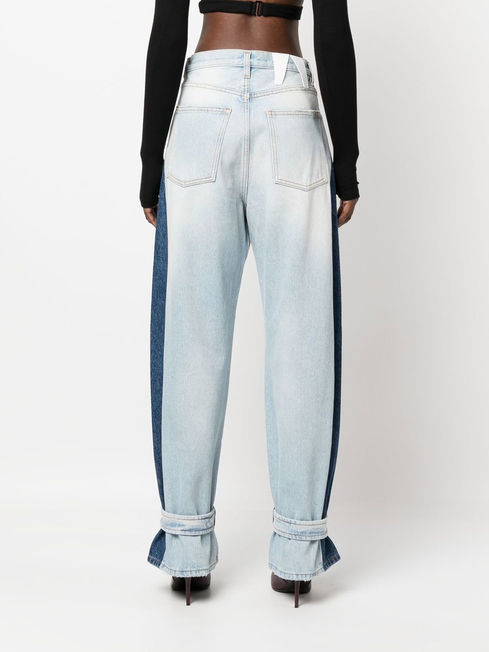 DARKPARK High-Waisted Two-Tone Blue Jeans image 3