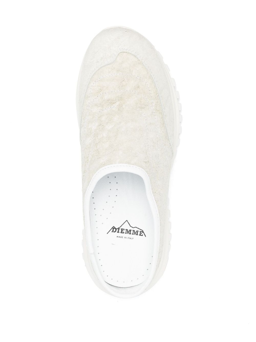 Diemme Crackled Leather Slides - Off-White image 3