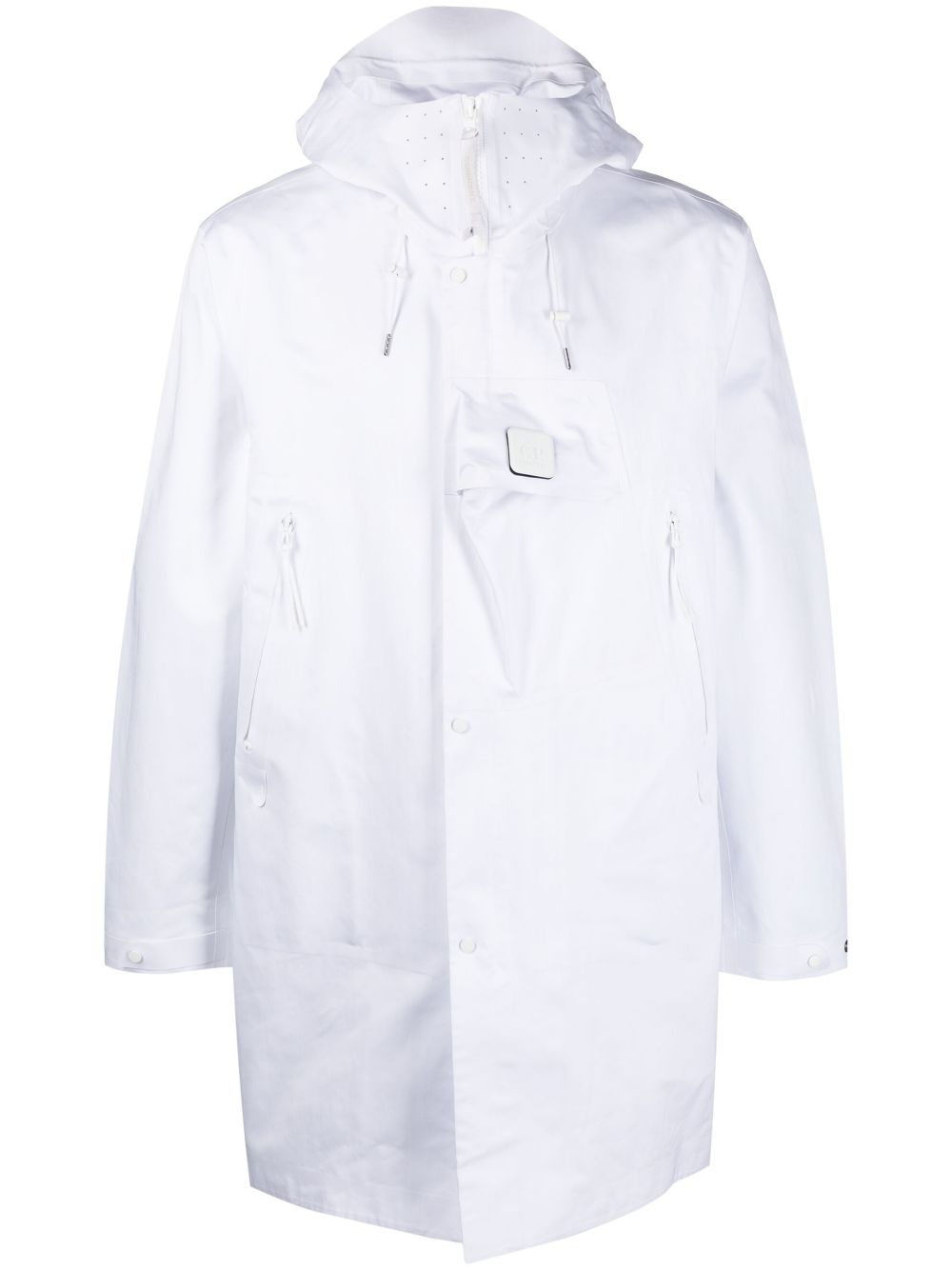 C.P. Company Metropolis Hooded Coat - White image 0