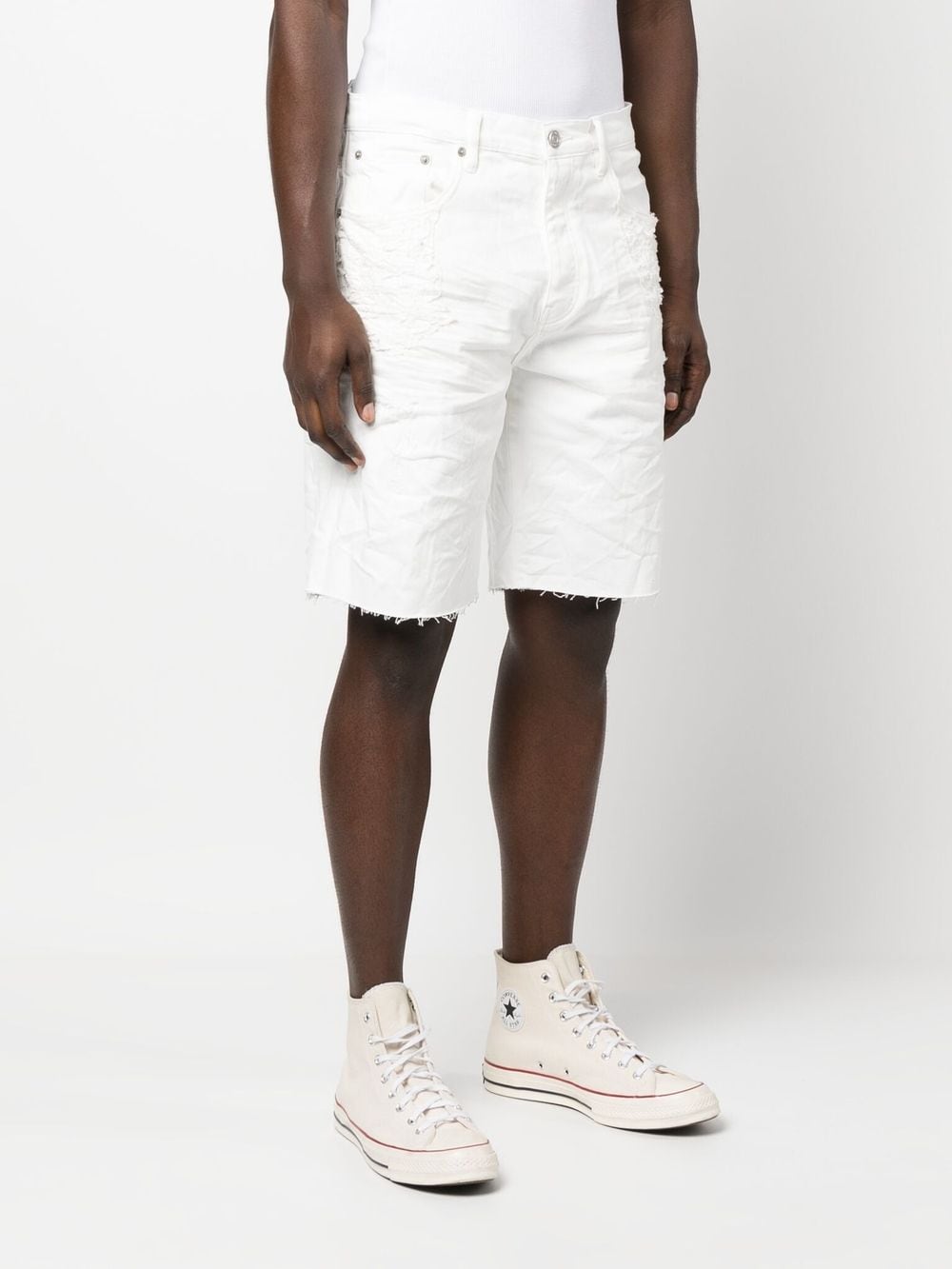 Purple Brand Shorts White image 2