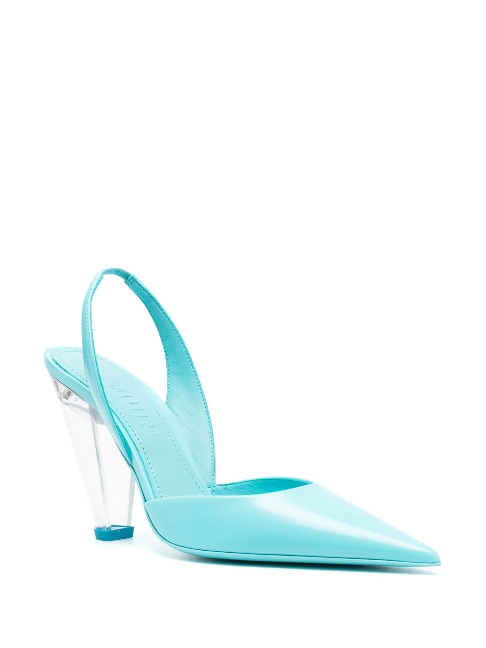 3JUIN With Heel Clear Blue image 3