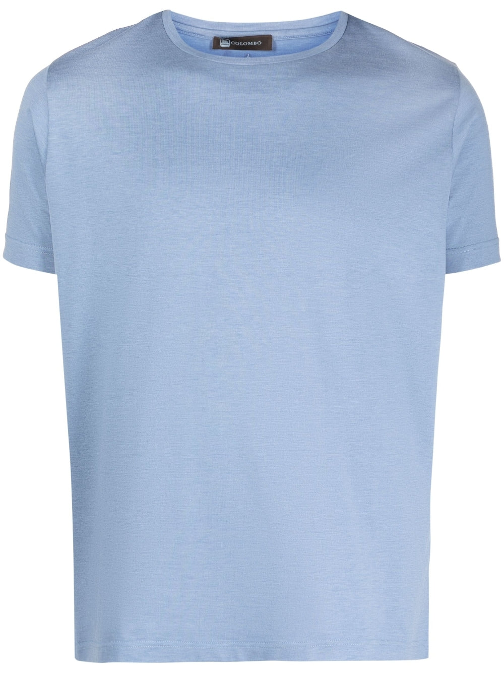 Colombo Light Blue Cotton-Silk Blend T-Shirt image 0