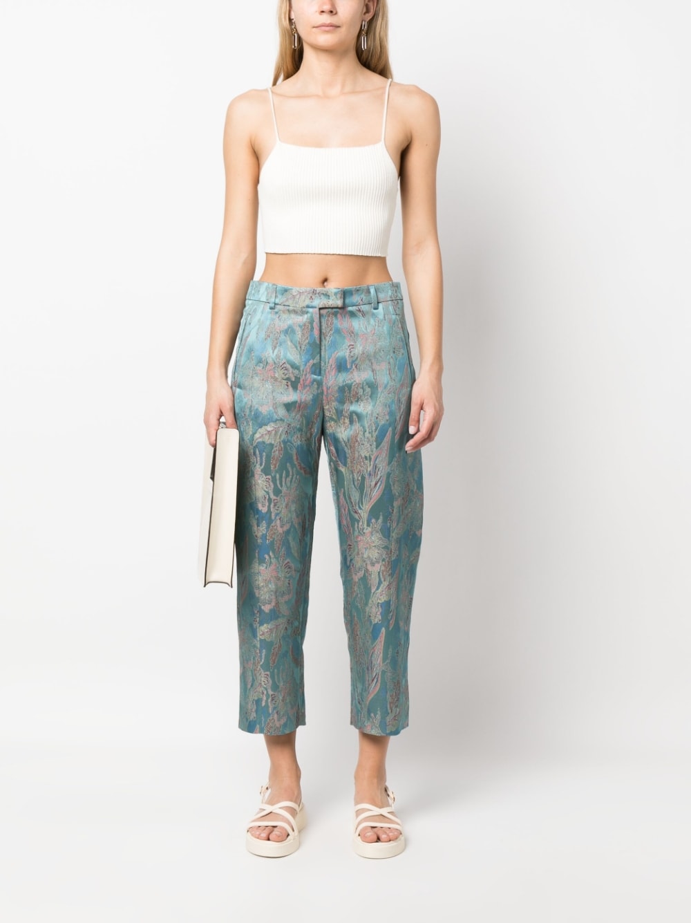 Alberto Biani Trousers Clear Blue image 3