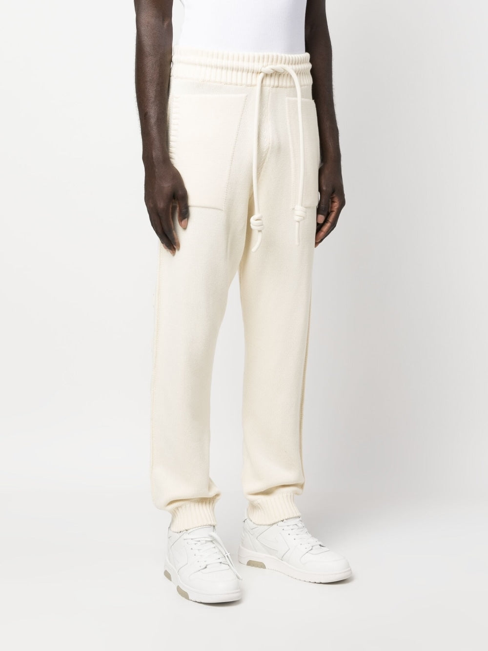 Off White Trousers Beige image 4