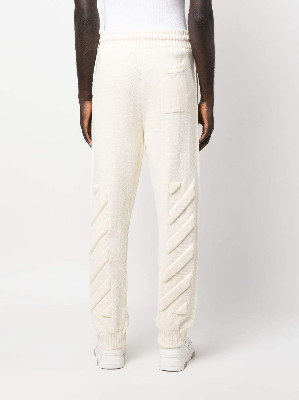 Off White Trousers Beige image 5