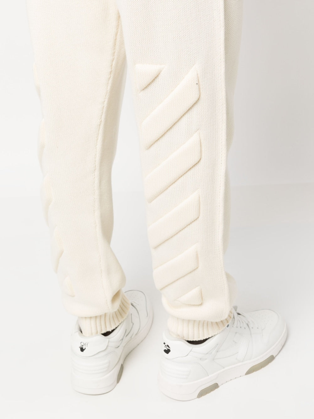 Off White Trousers Beige image 6