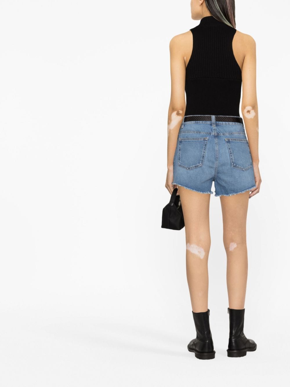 IRO Japa Blue Denim Shorts image 3