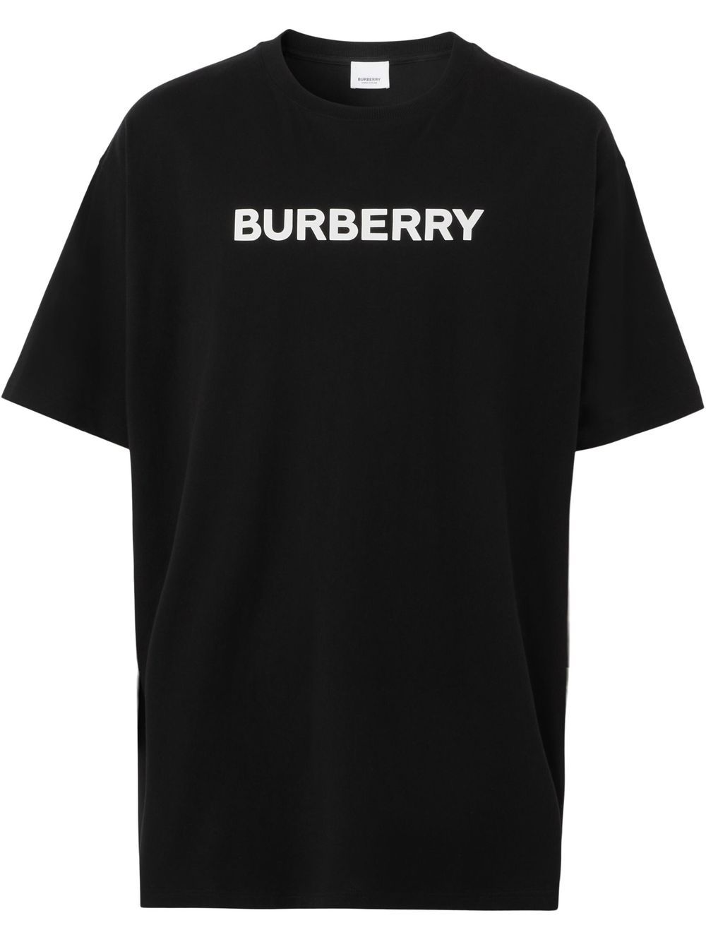 Burberry Black Cotton Logo T-Shirt image 0