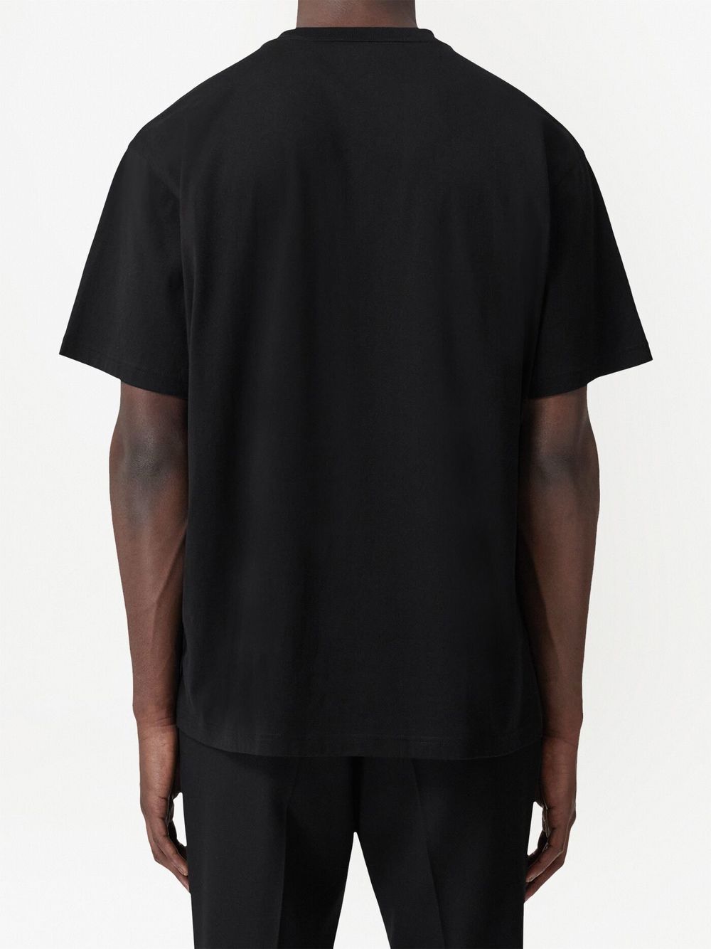 Burberry Black Cotton Logo T-Shirt image 4