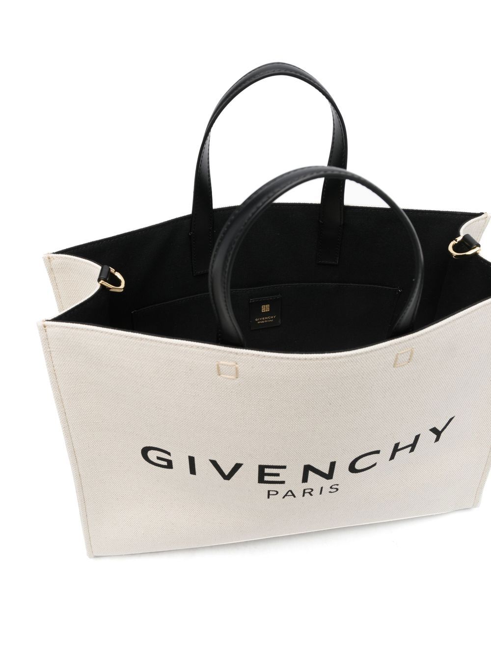 Givenchy Beige Logo Shopper Tote Bag image 2