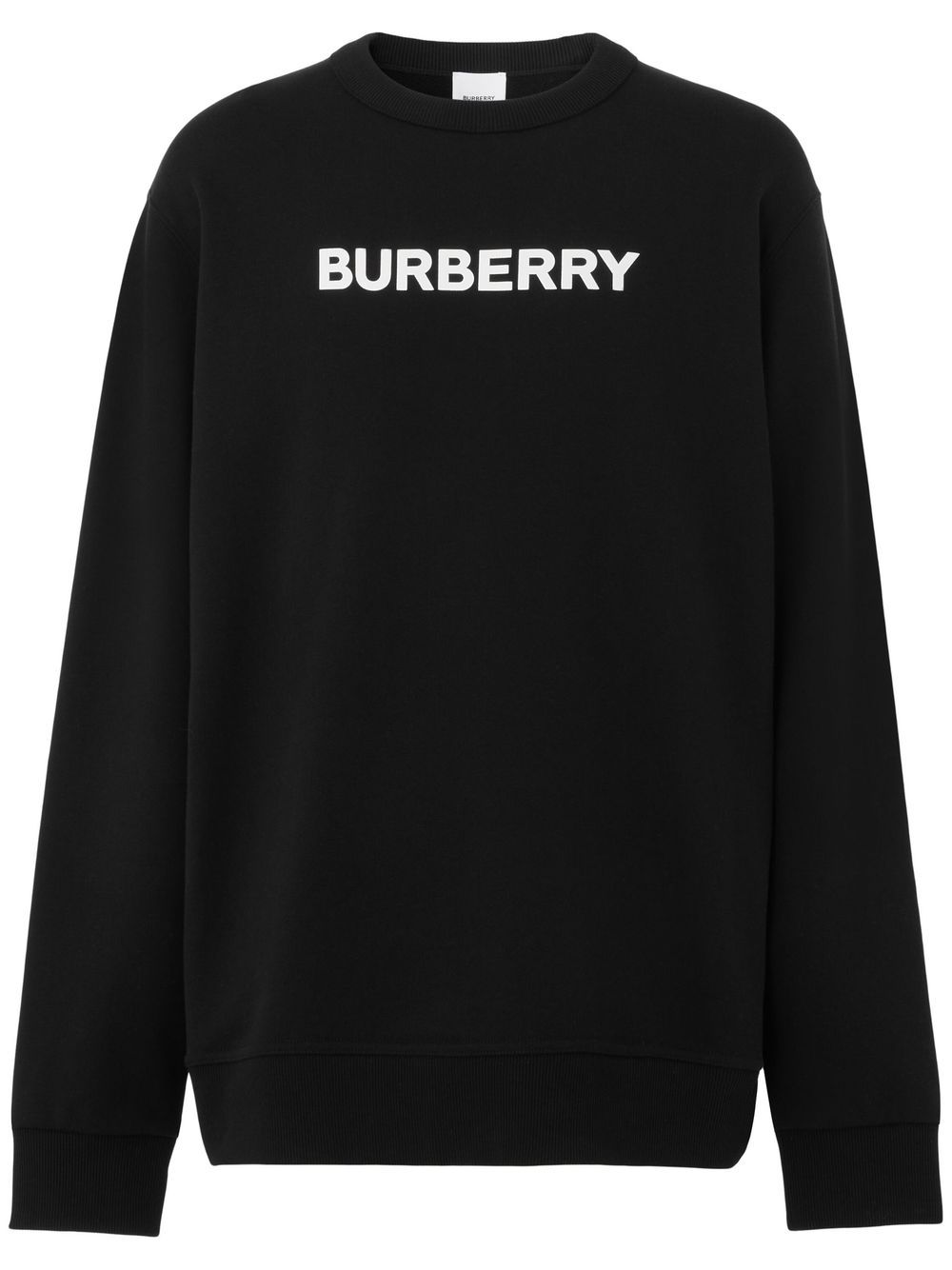 Burberry Black Logo-Print Cotton Sweatshirt image 0