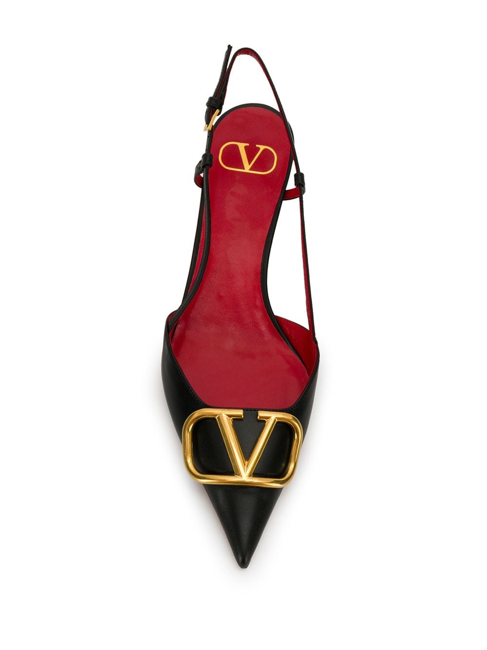 Valentino Garavani VLogo Slingback Pumps - Black image 3