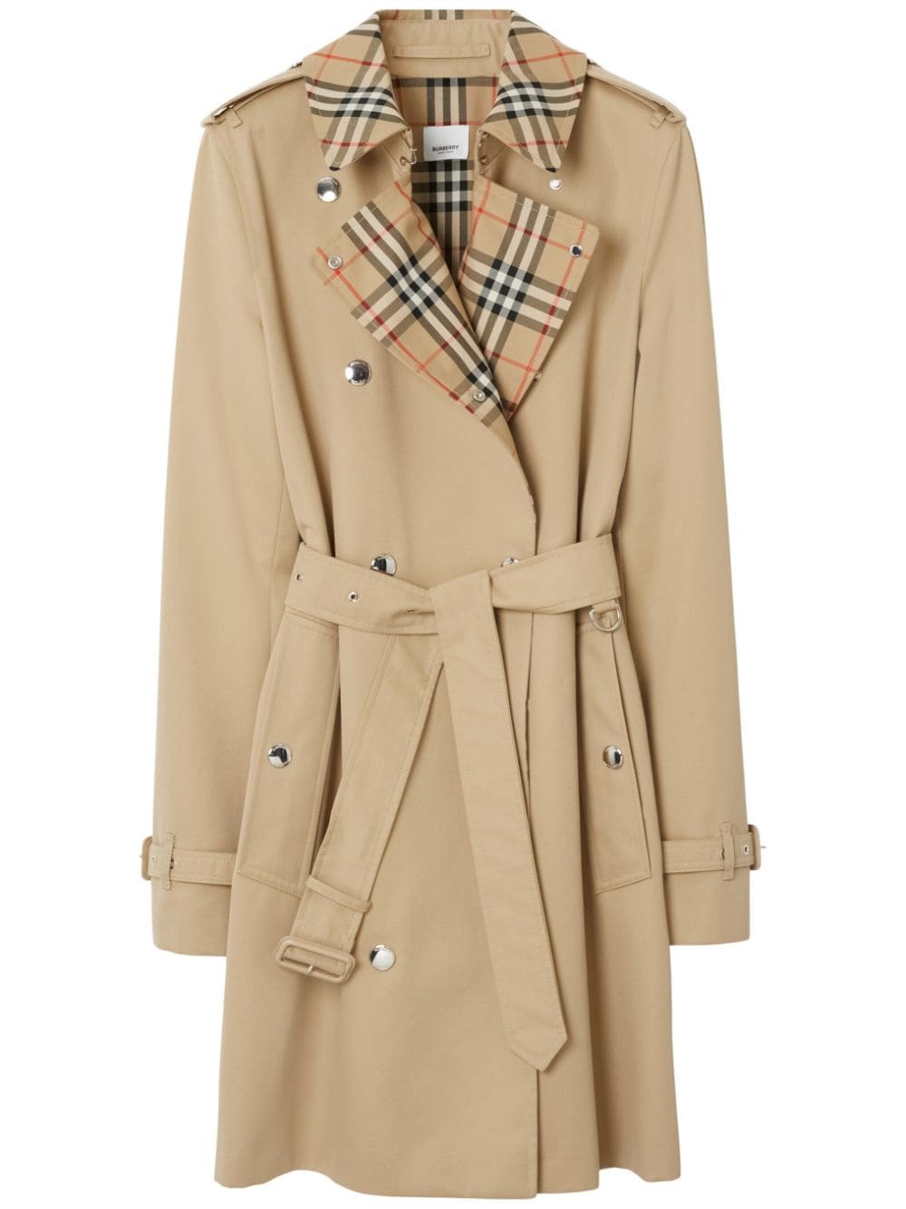 Vintage Burberry Beige Gabardine Trench Coat image 0