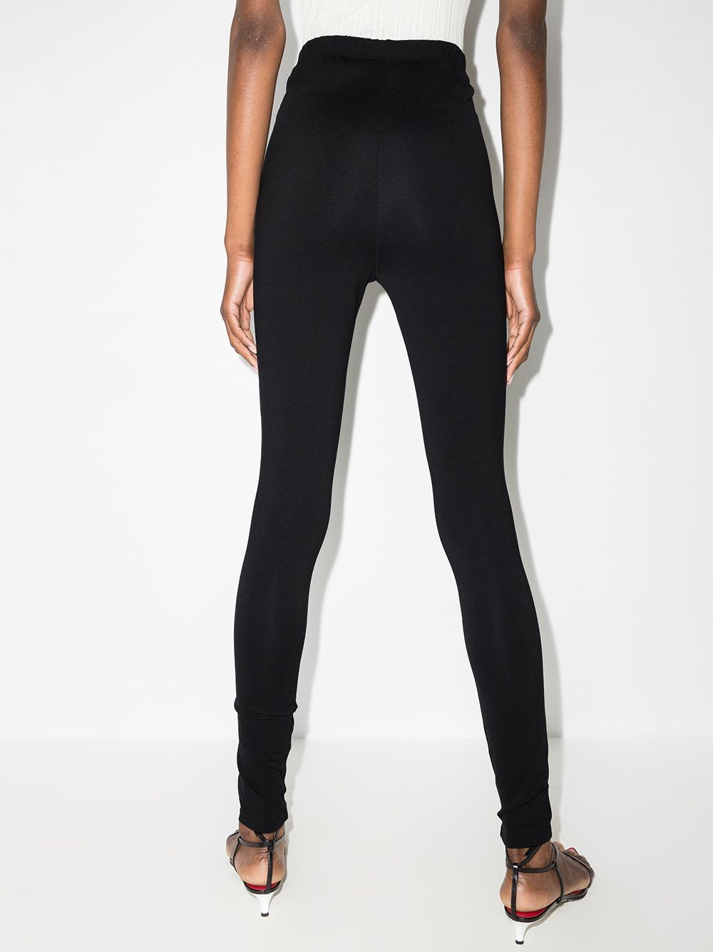 WARDROBE.NYC Black Technical Jersey Leggings with Zip Pockets image 1