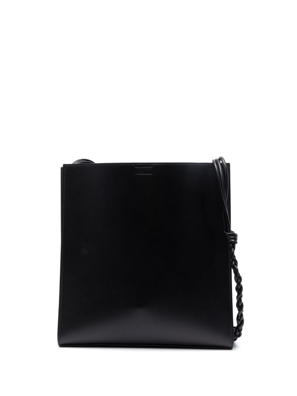 Jil Sander Black Tangle Leather Shoulder Bag image 0