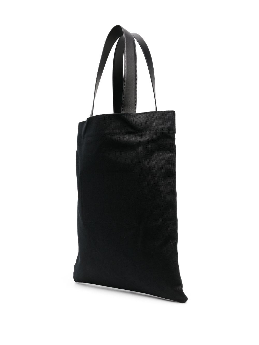 Jil Sander Black Logo Print Tote Bag image 4