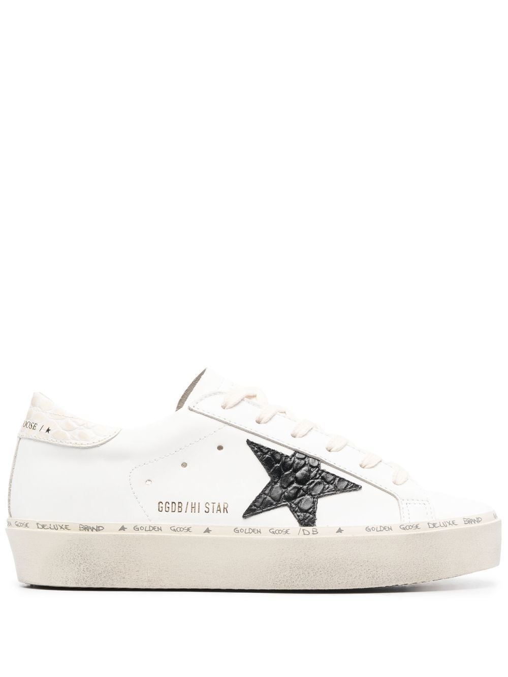 Golden Goose Hi Star White Leather Low-Top Sneakers image 0