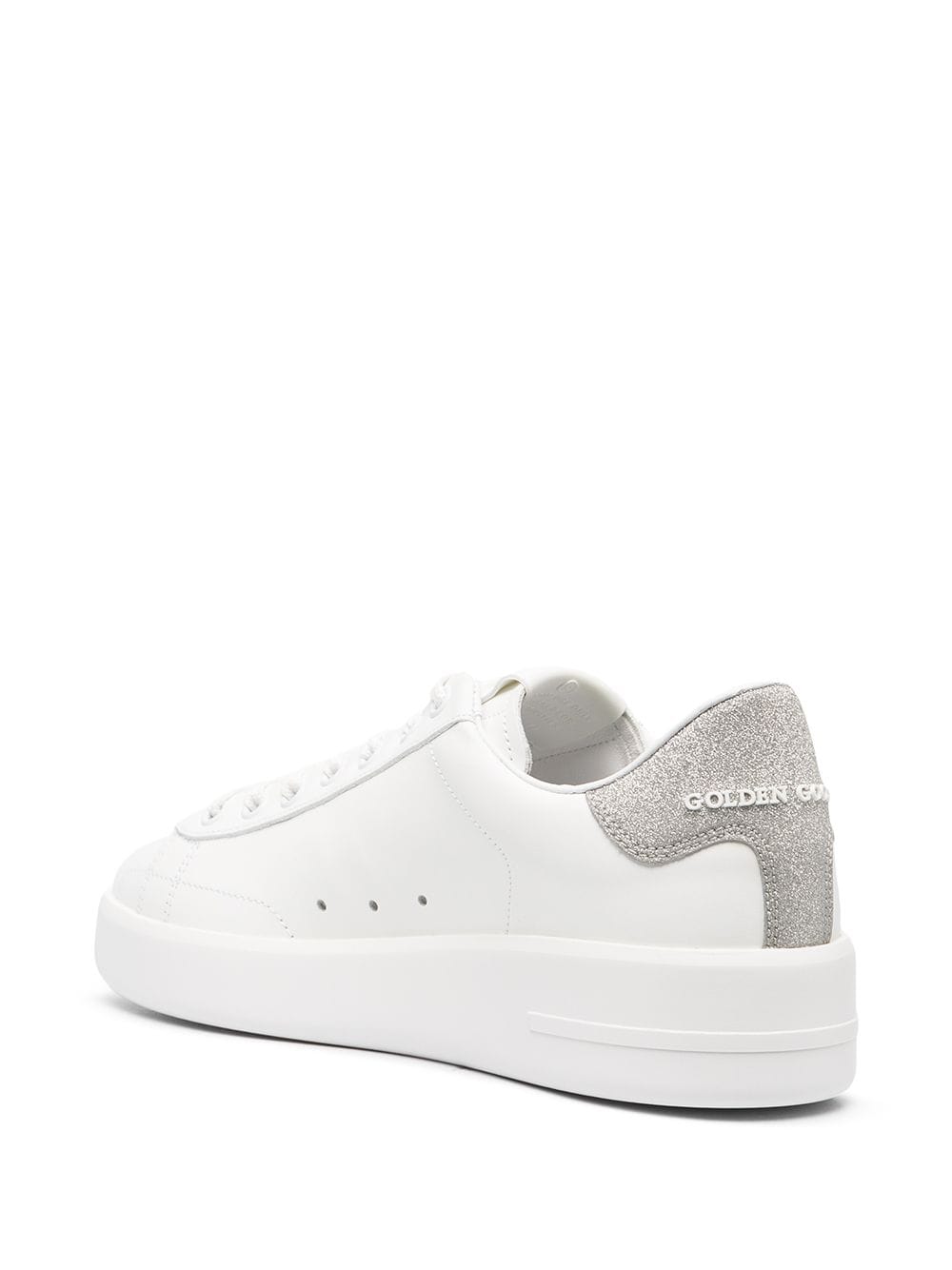 Golden Goose Women's Purestar White Leather Sneakers with Star Detail image 2