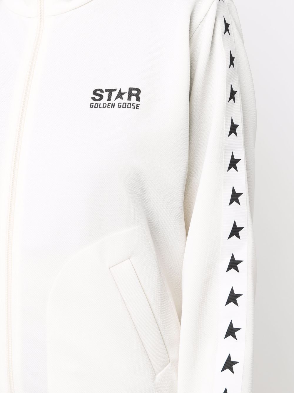 Golden Goose Star-Print Sweat Jacket - White image 4