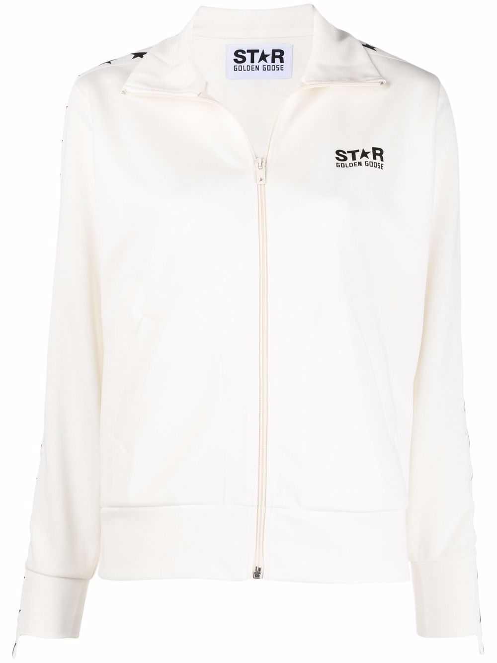 Golden Goose Star-Print Sweat Jacket - White image 0