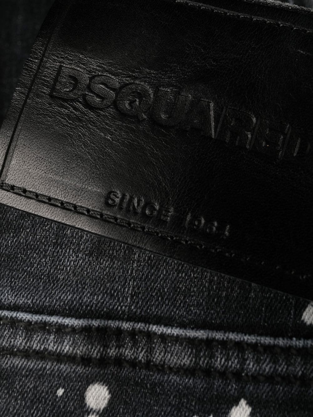 DSQUARED2 Distressed Black Bootcut Jeans image 2