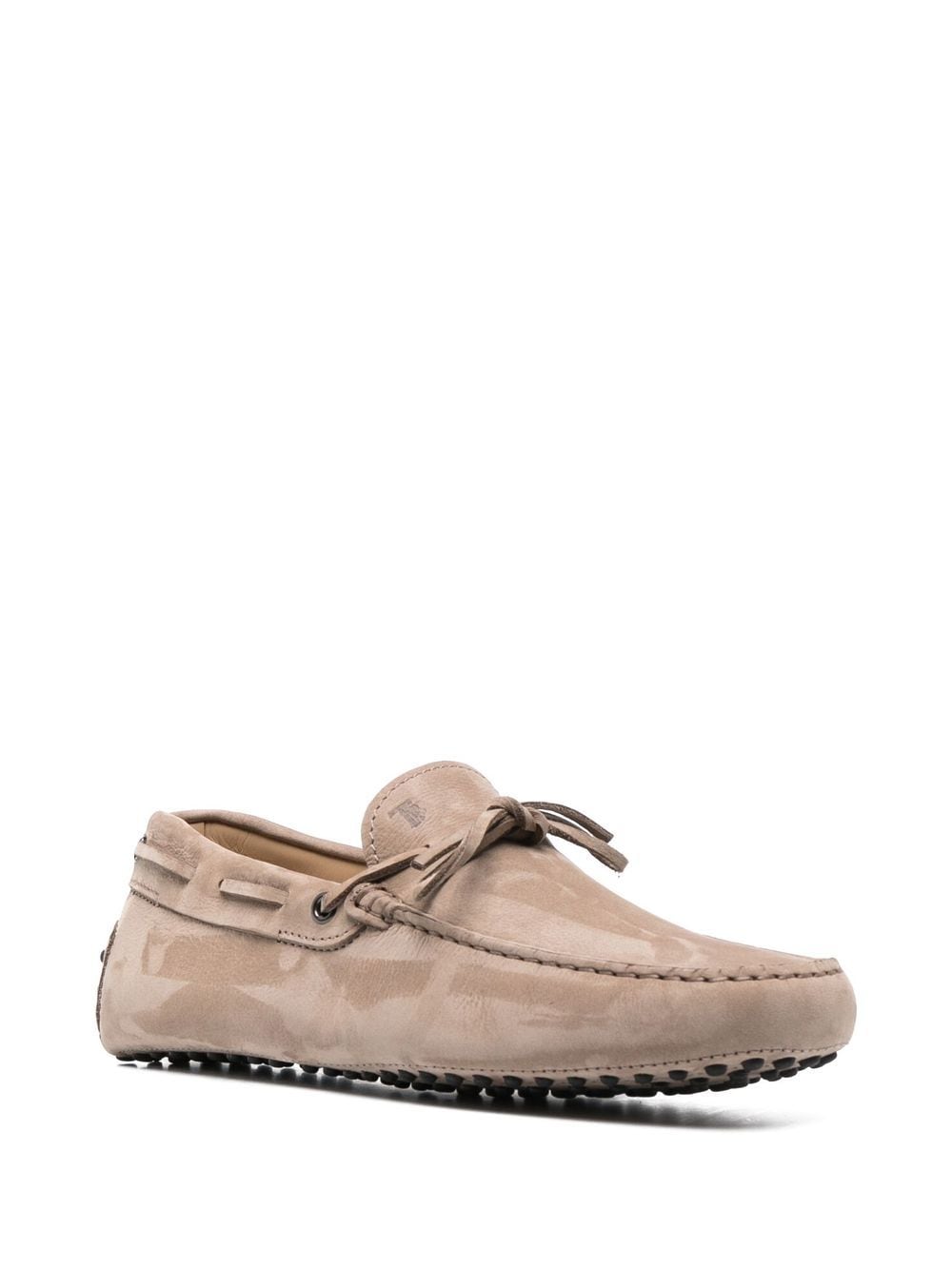 Tod's Gommino Driving Shoes in Beige Suede image 2