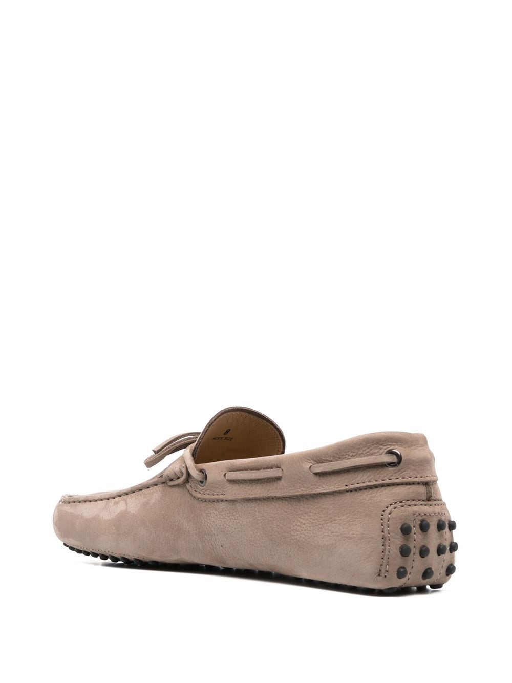 Tod's Gommino Driving Shoes in Beige Suede image 3