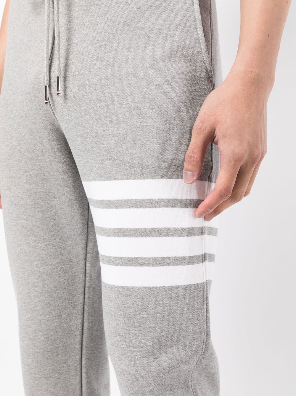 Thom Browne 4-Bar Stripe Grey Track Pants image 4