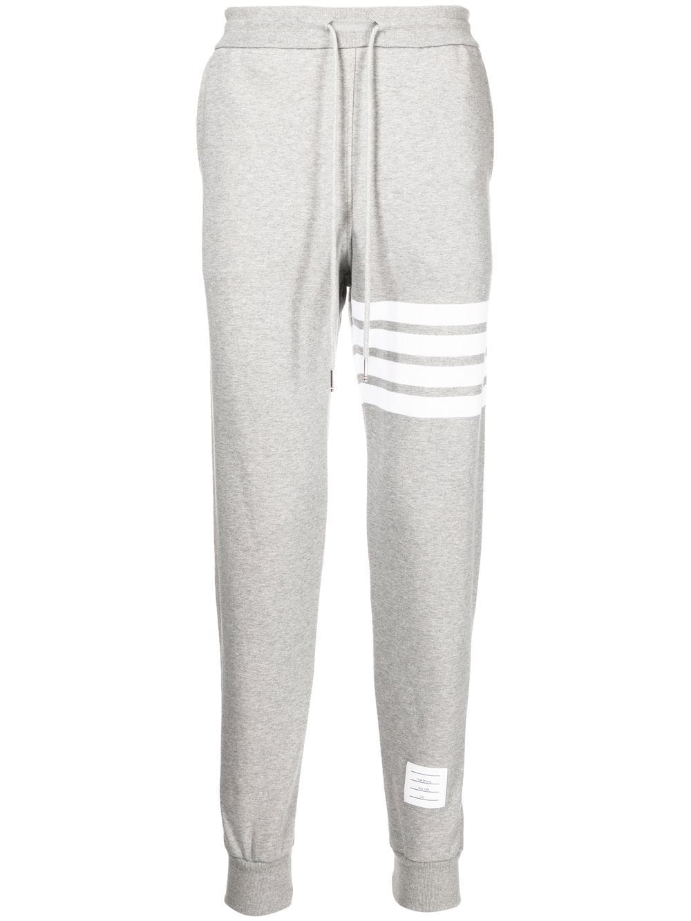 Thom Browne 4-Bar Stripe Grey Track Pants image 0