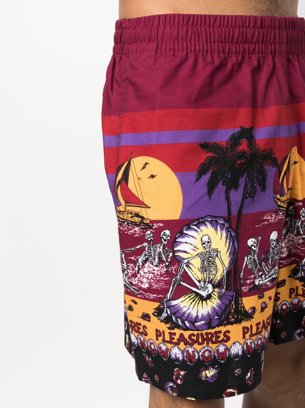 Pleasures Shorts Bordeaux image 1