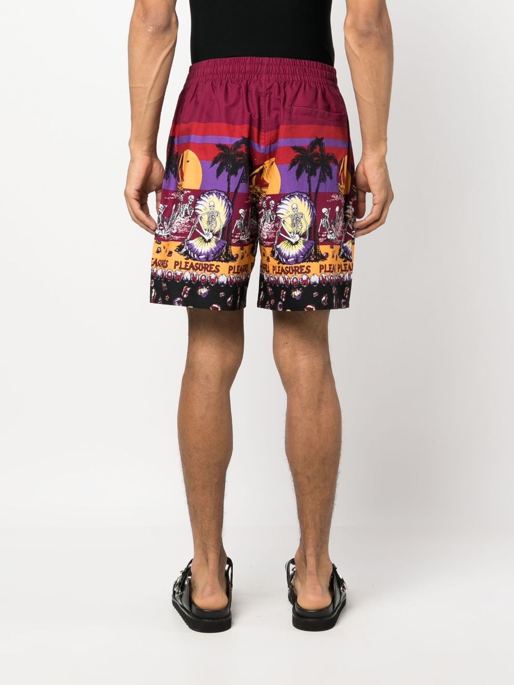 Pleasures Shorts Bordeaux image 2