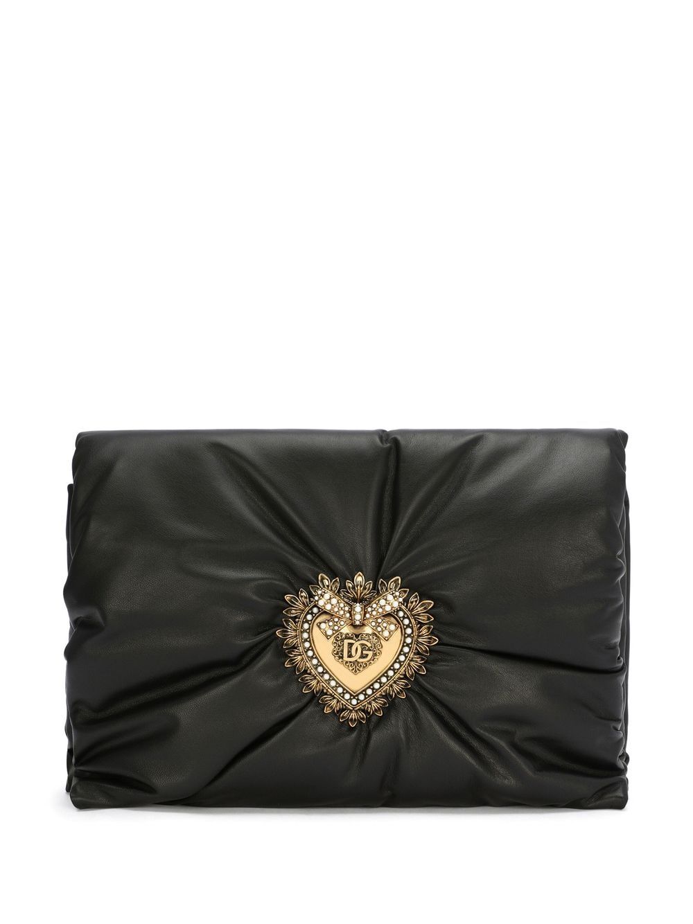 Dolce & Gabbana Devotion Soft Clutch Bag - Black image 0