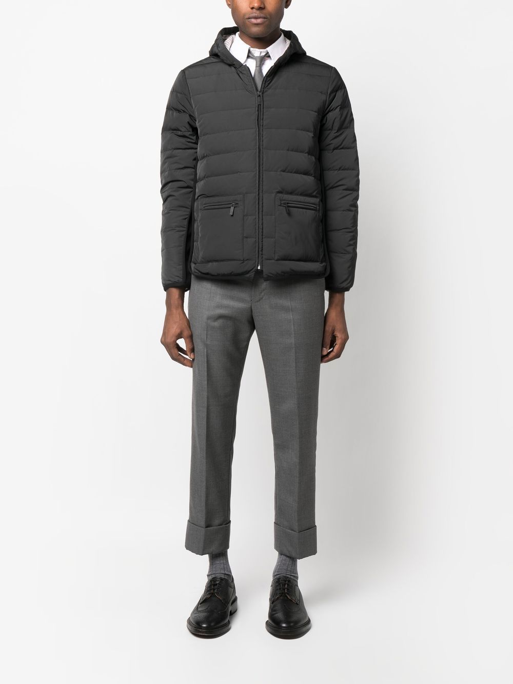 Thom Browne Coats Grey image 2