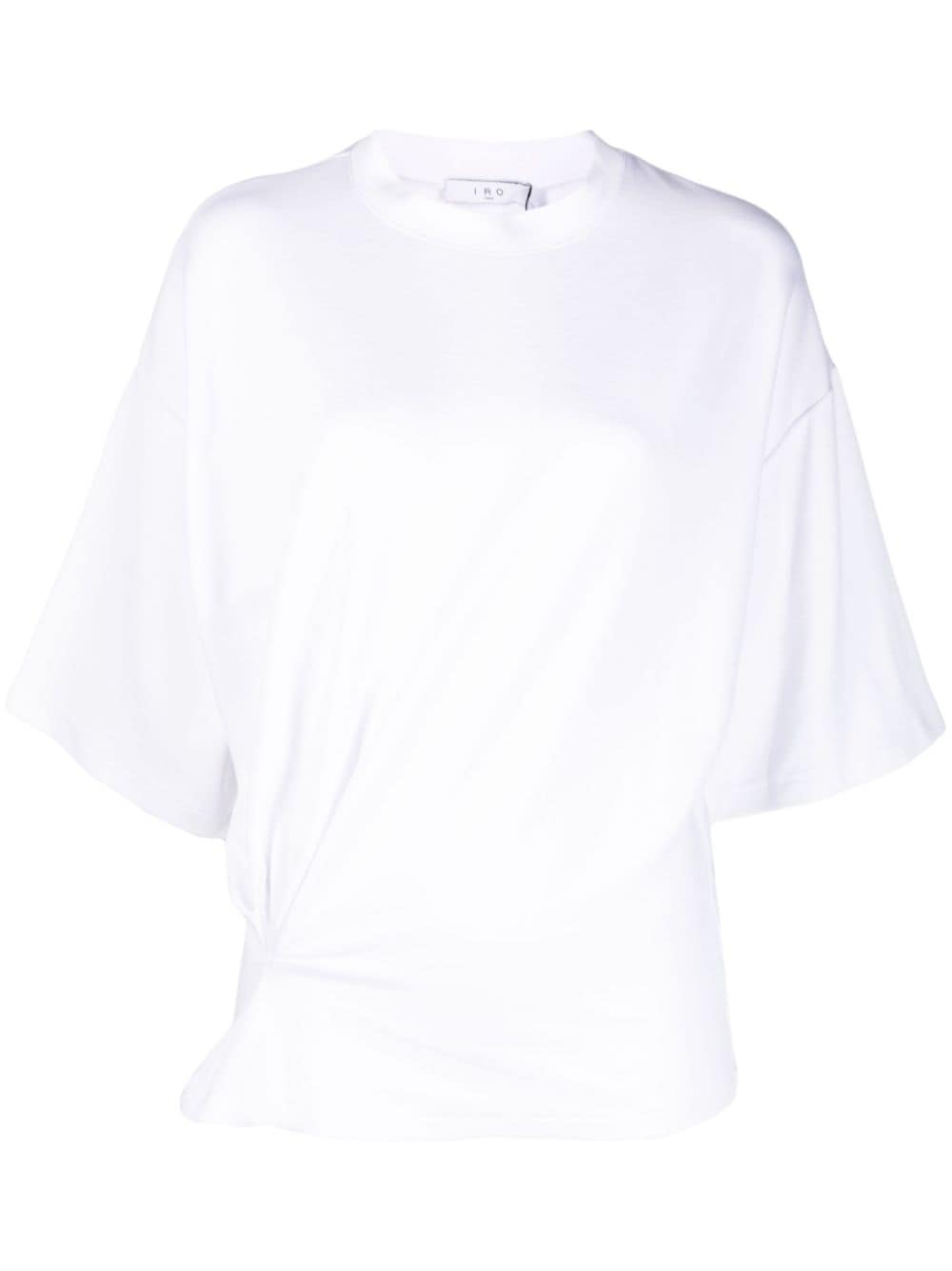 IRO White Pleated T-Shirt image 0