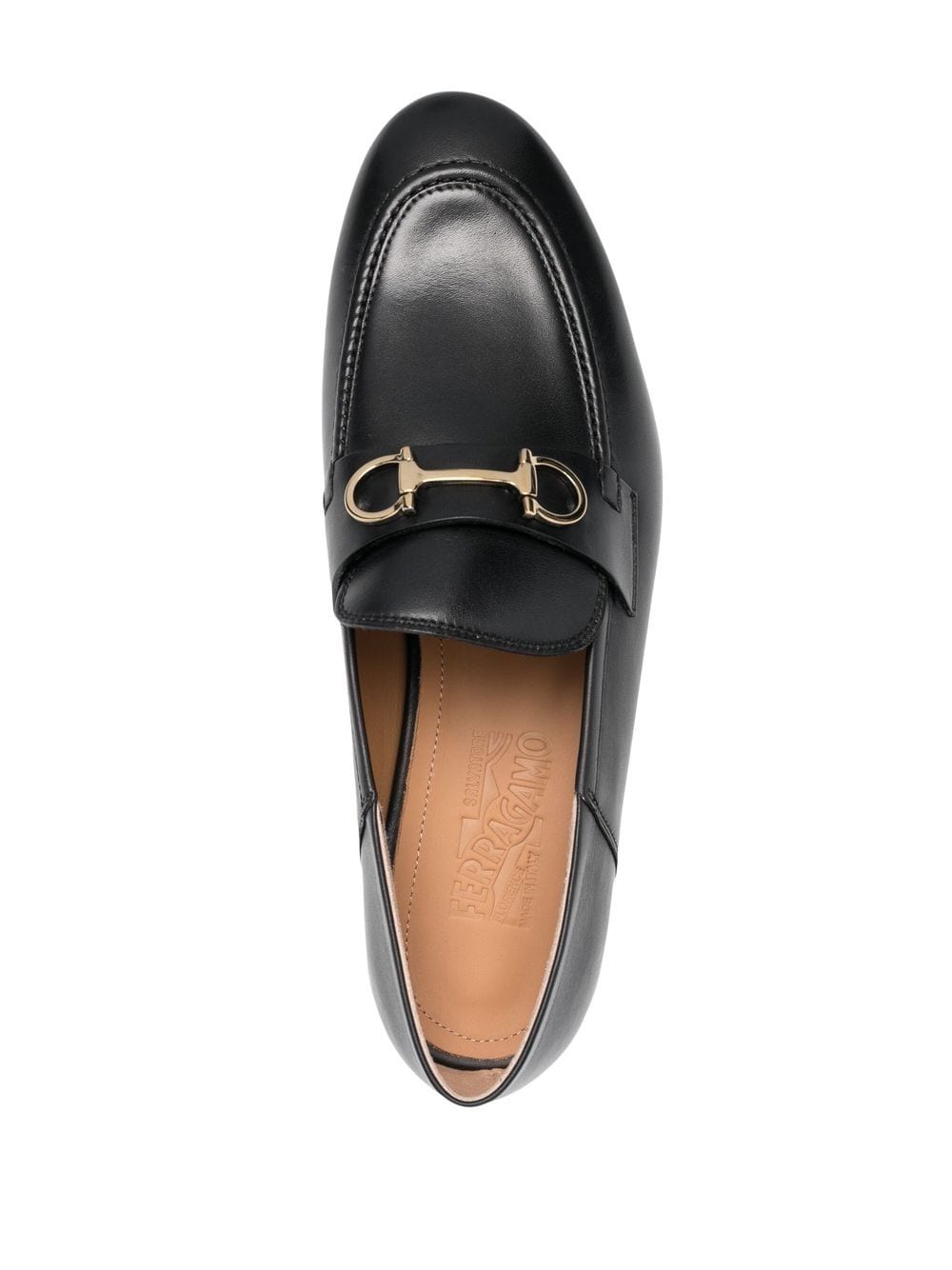 Salvatore Ferragamo Gancini-buckle Loafers in Black image 1