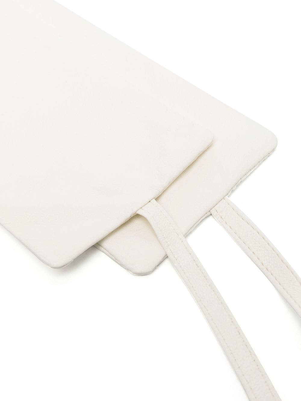 FURLING BY GIANI White Calf Leather Wrap Belt image 1