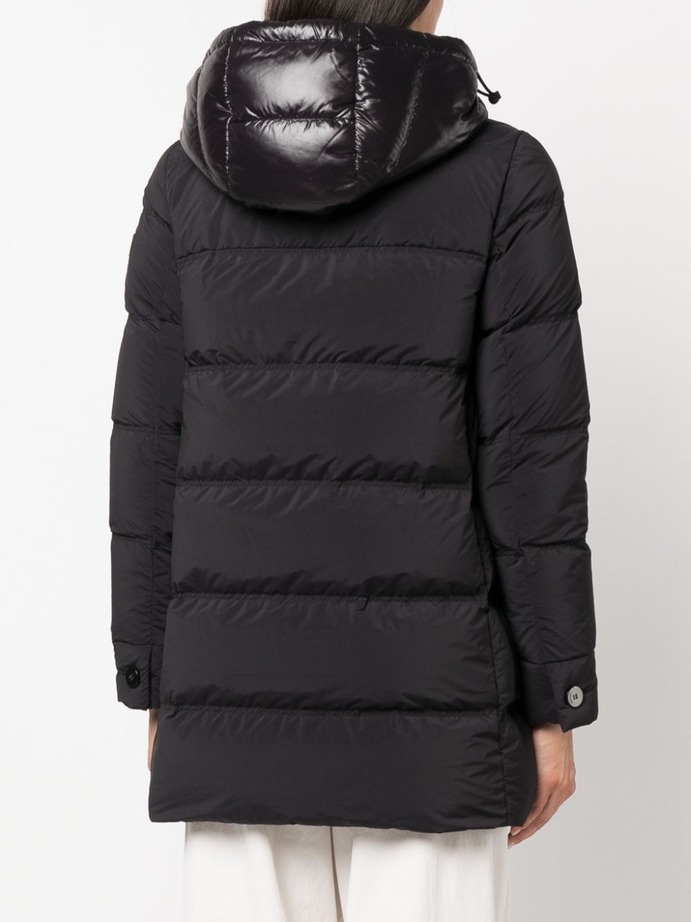 Peuterey Women's Black Hooded Down Jacket image 3