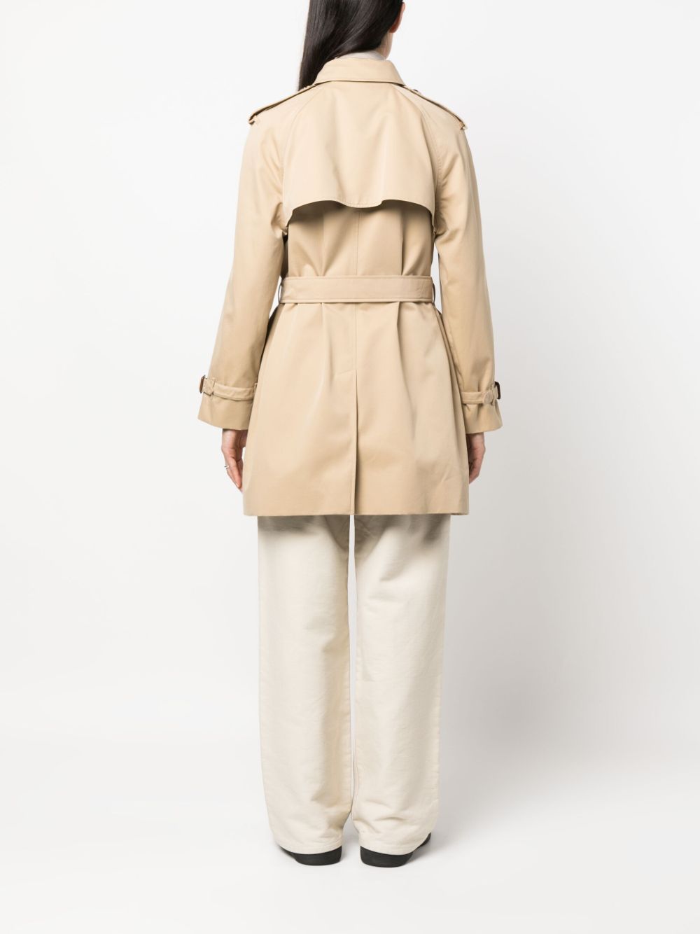 Burberry Beige Cotton Gabardine Trench Coat image 1