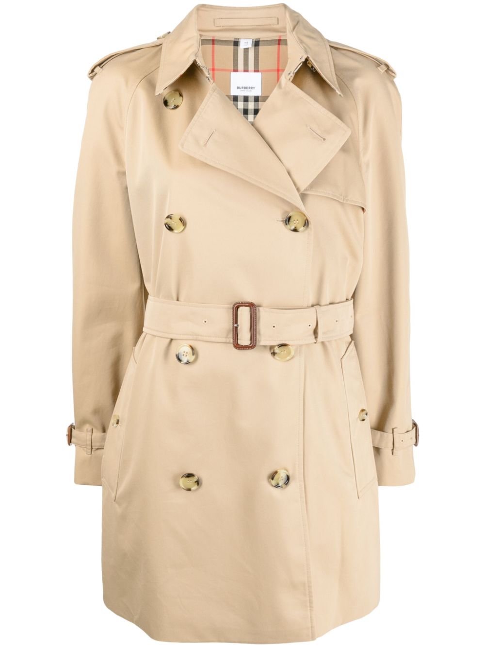 Burberry Beige Cotton Gabardine Trench Coat image 0