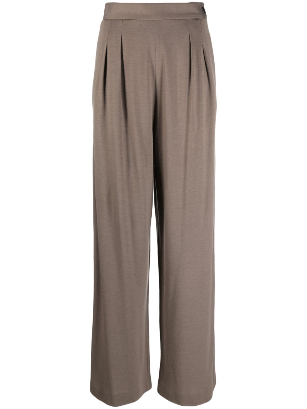 Fabiana Filippi Pleated Wool Trousers in Brown image 0