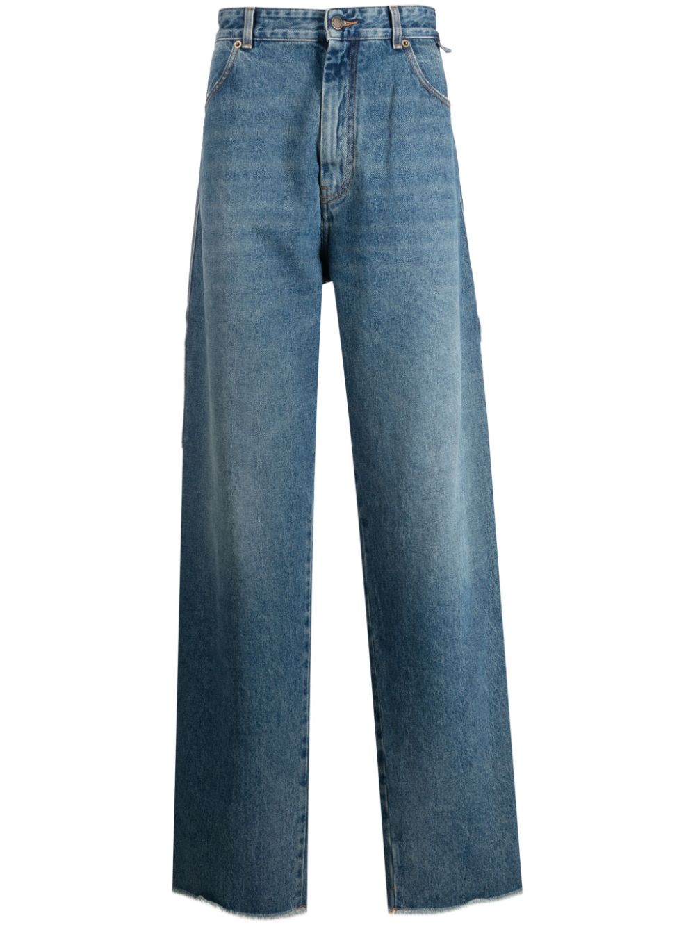 DARKPARK Blue Straight-Leg High-Waist Jeans image 0