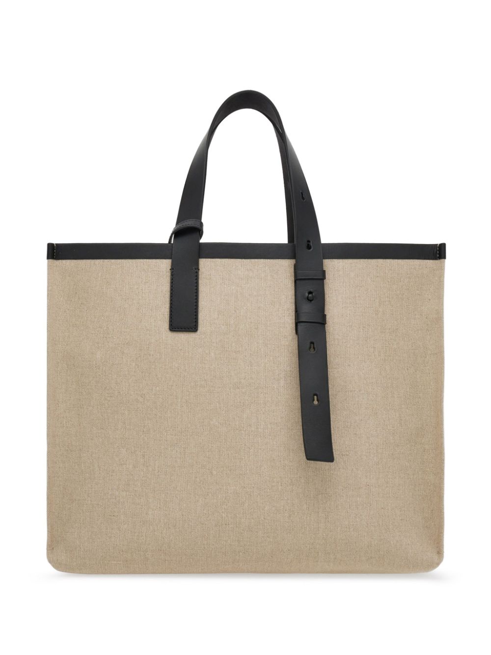 Ferragamo Beige Logo-Embossed Leather Tote Bag image 5