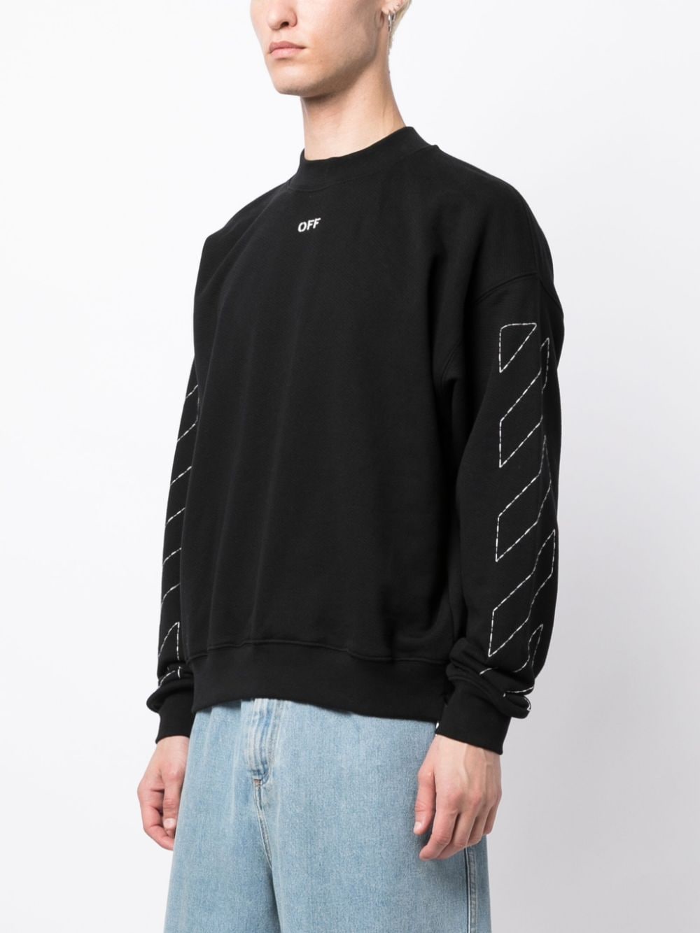 Off White Sweaters Black image 2