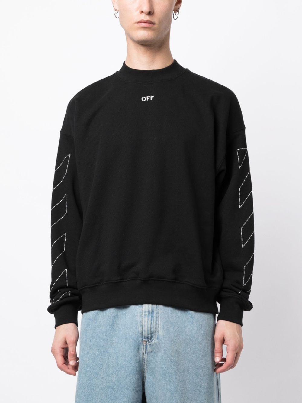 Off White Sweaters Black image 3