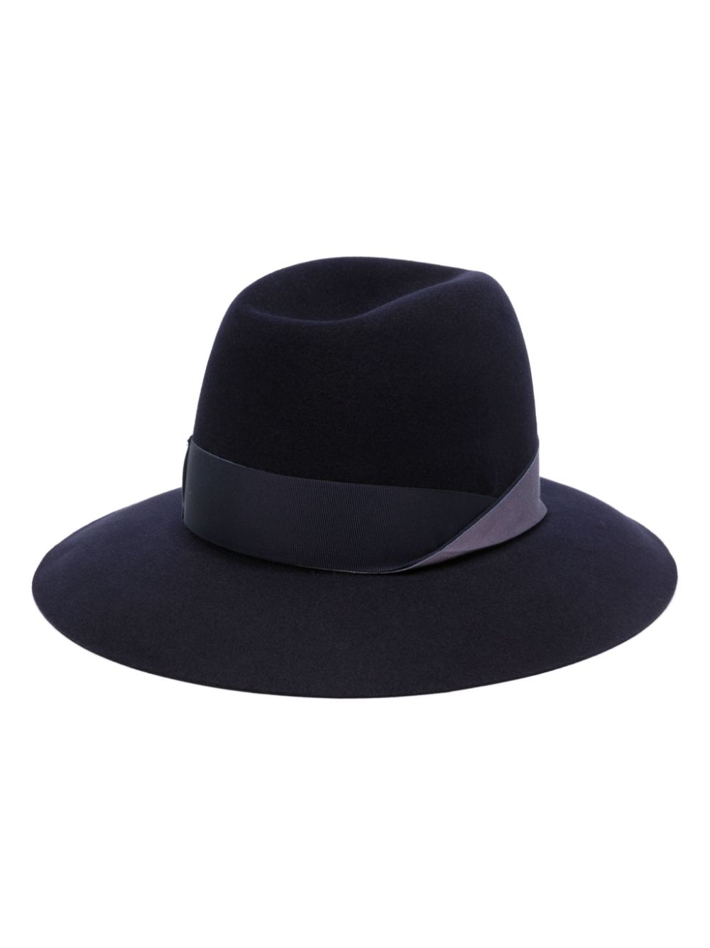 Borsalino Alessandria Felted Fedora Hat - Navy Blue image 0