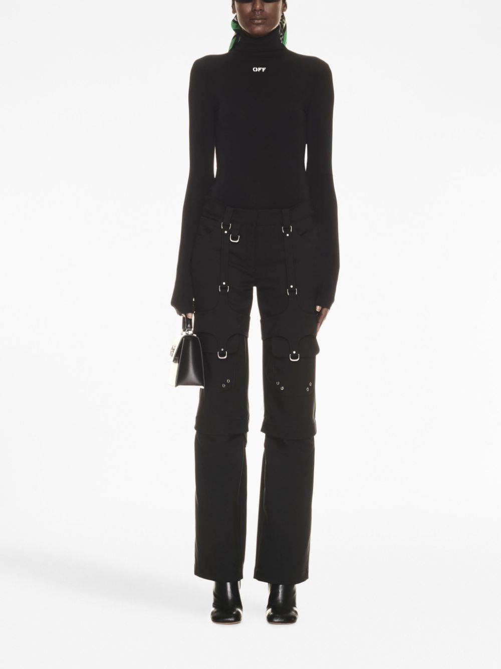 Off White Trousers Black image 2