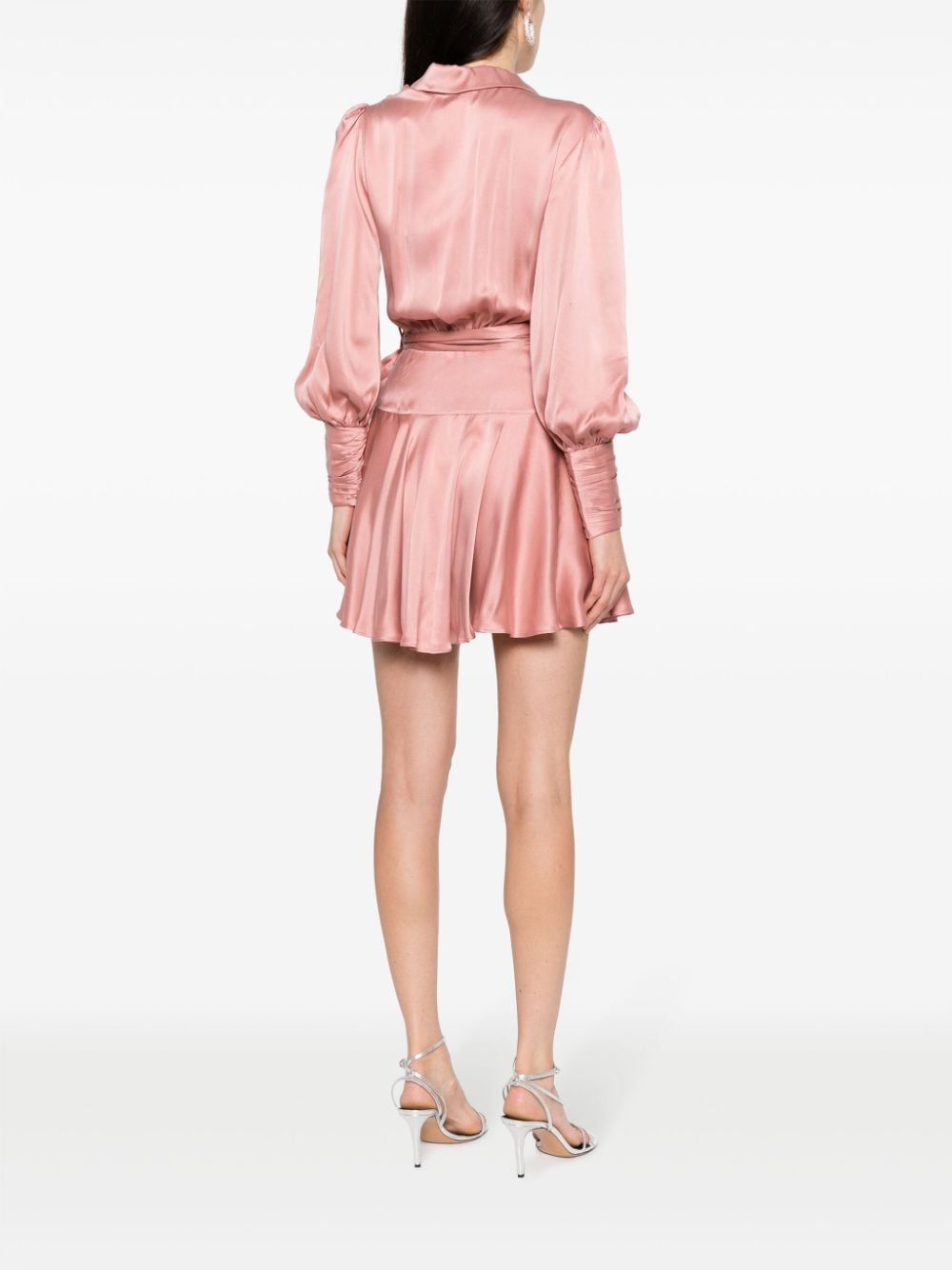 Zimmermann Silk Wrap Dress - Powder Pink image 2