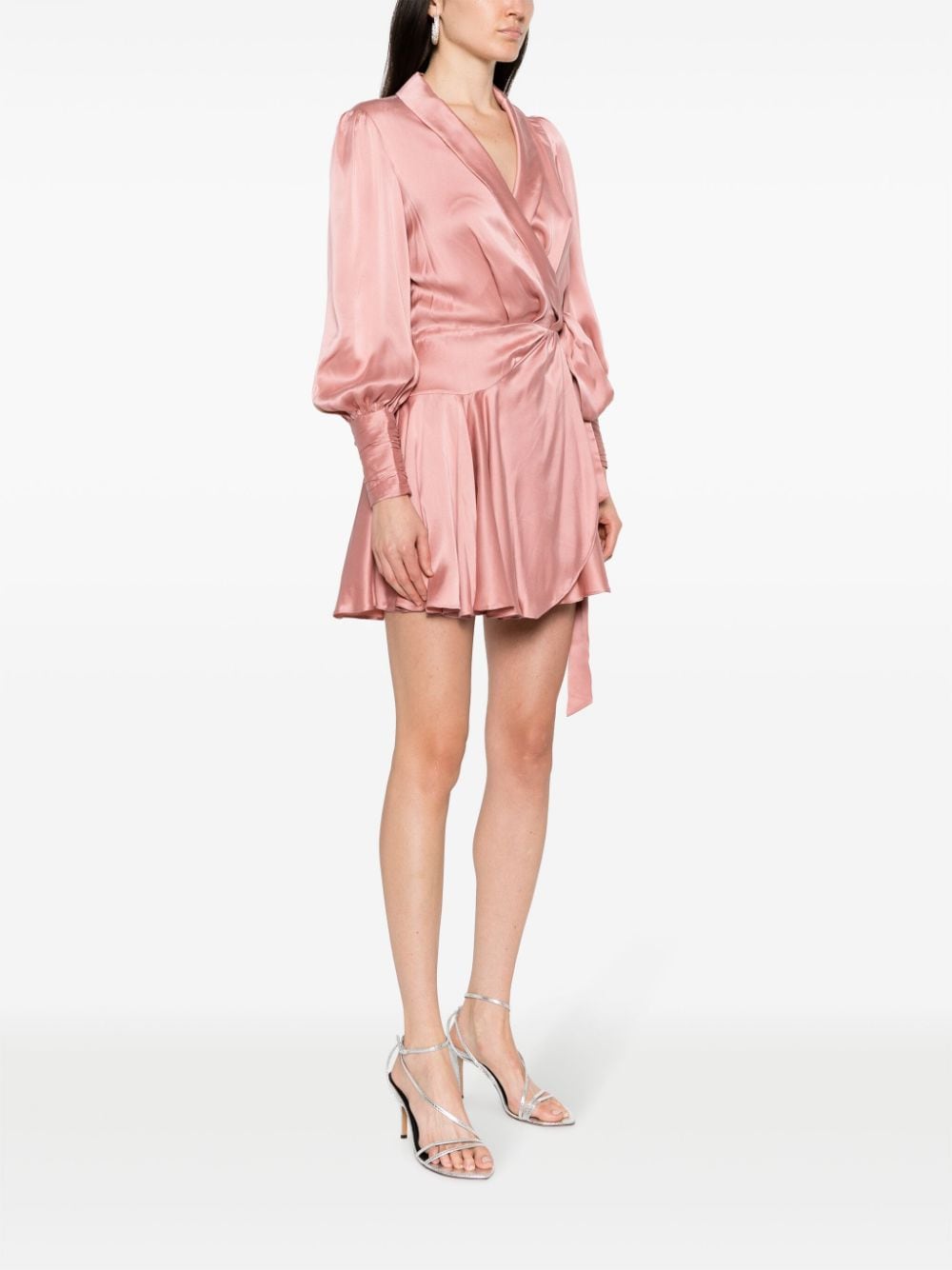 Zimmermann Silk Wrap Dress - Powder Pink image 3